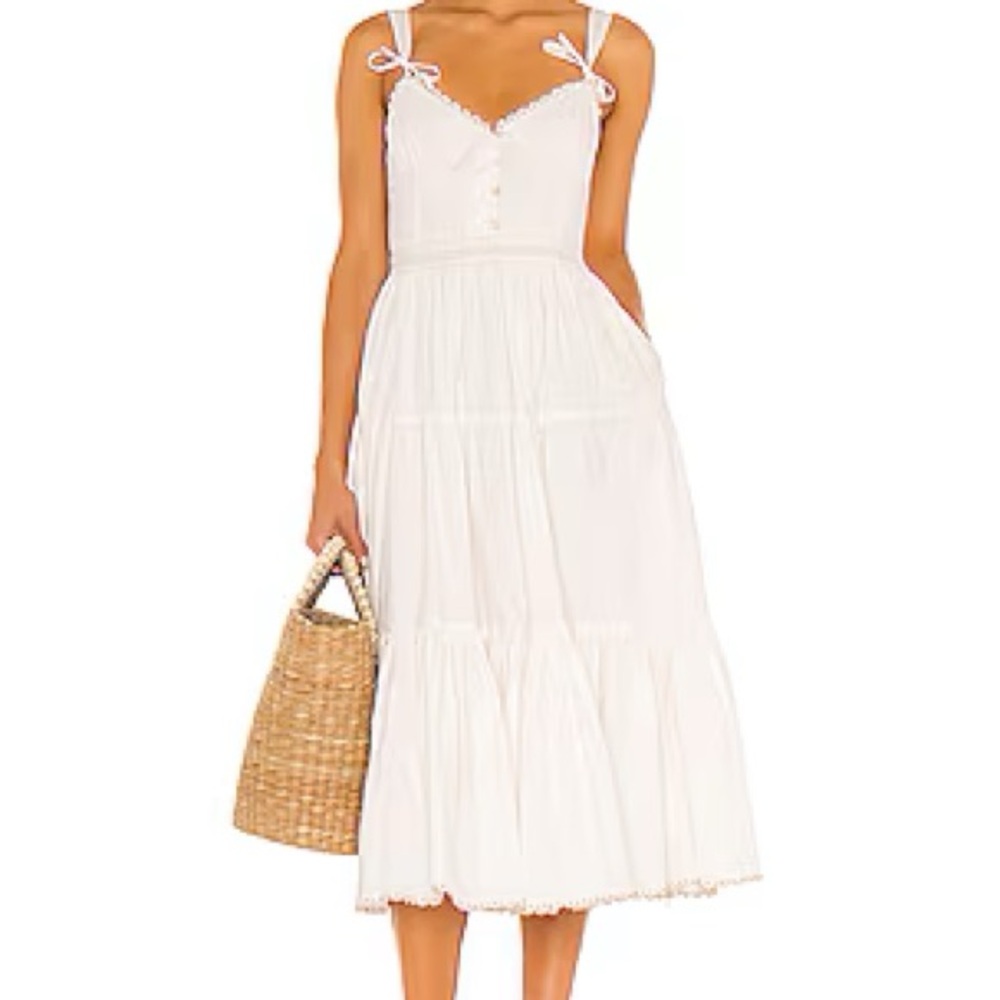 Revolve Tularosa White Midi Dress